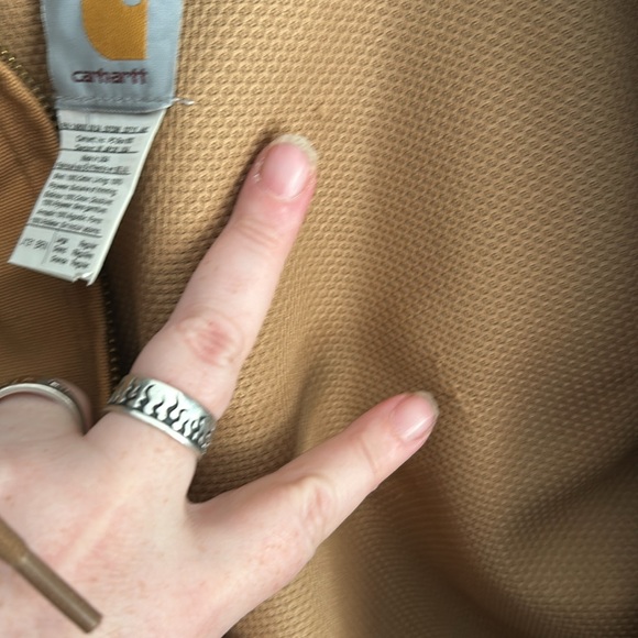 Vintage Made in USA Carhartt Embroidered Winter Jacket Chore Coat Mens Large - Picture 3 of 5